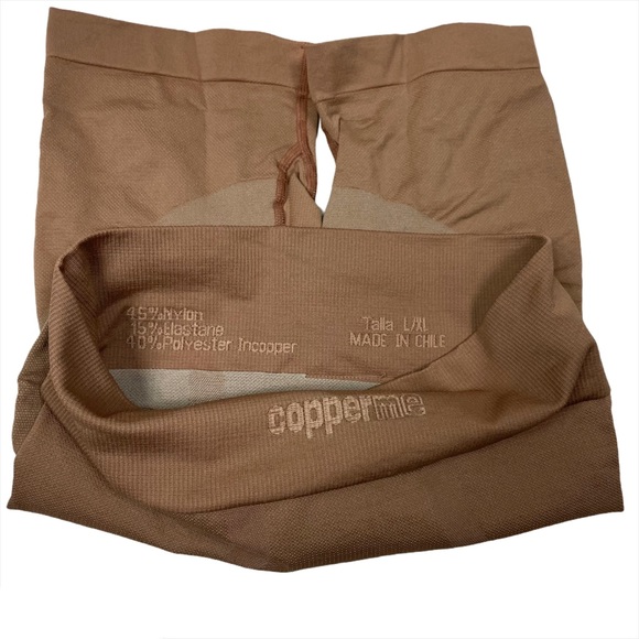 Copper Push Up Shaping Girdle Shorts Tan L XL - Picture 3 of 4